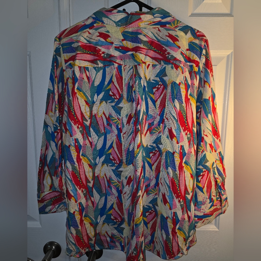Colorful Abstract Patterned Shirt - Picture 2 of 2